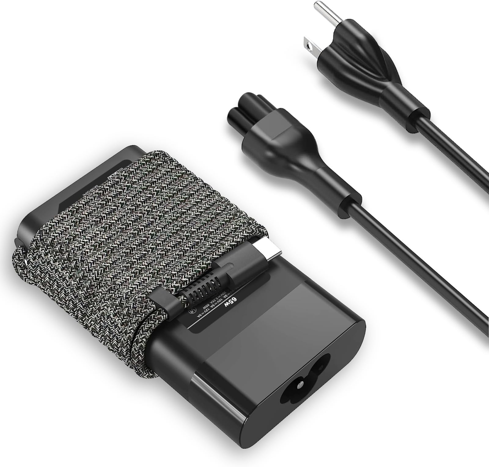 Chargeur USB-C 65W Pour HP Spectre, Envy, EliteBook - Adaptateur Secteur Slim Compatible Chromebook Et Ordinateurs Portables