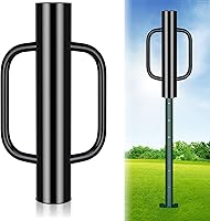 Vista 1 de Gtongoko Poste en T de 12 libras con asas, poste de valla resistente, para postes en T, canal U, poste de metal y poste de señal, herramienta