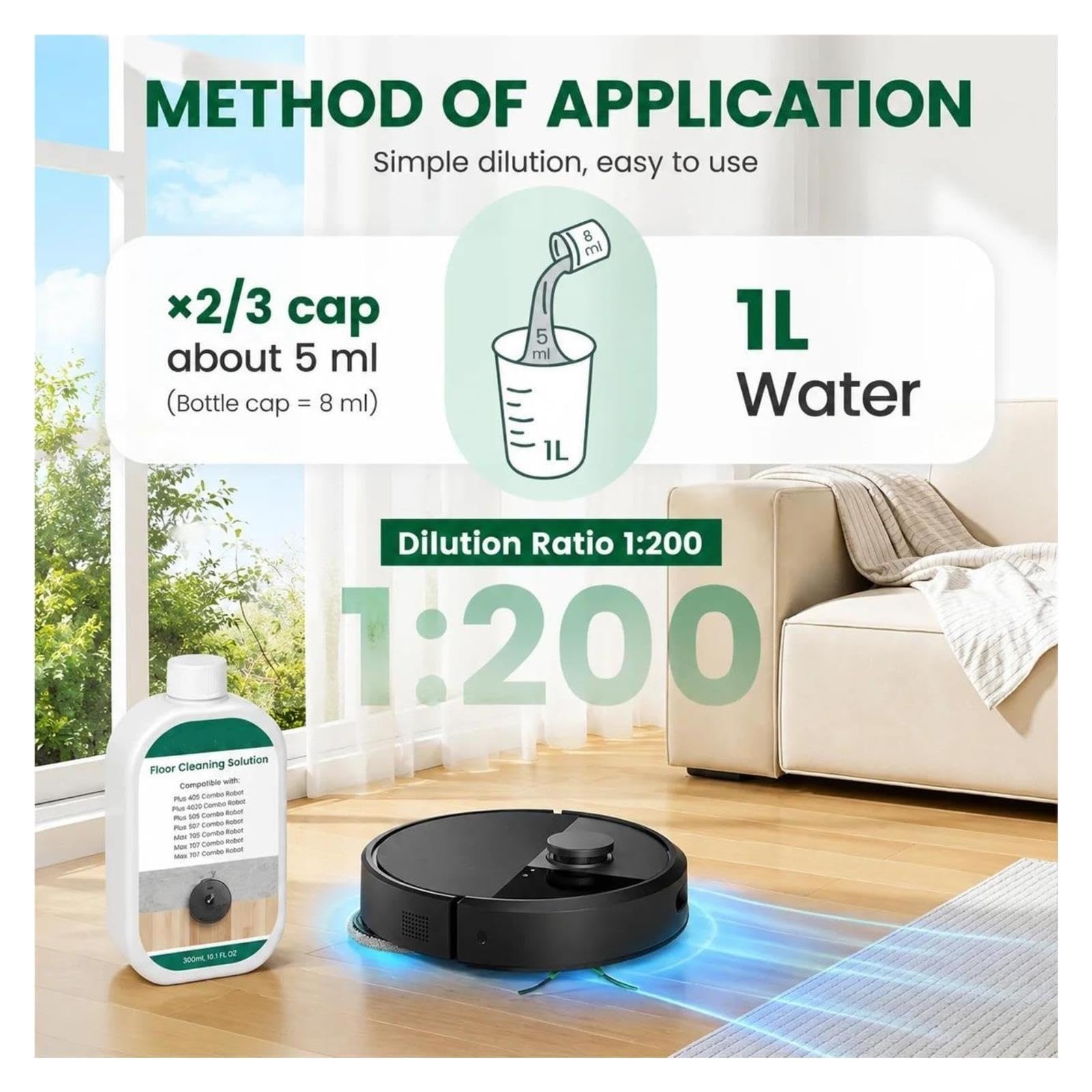8 Stück, Bodenreinigungslösung, Kompatibel Mit Roomba