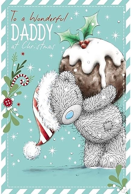 Me to You Tatty Teddy Christmas Card - Wonderful Daddy