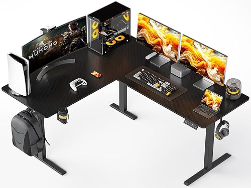 WALKINGDESK Bureau électrique en L, 160 x 140 cm Bureau