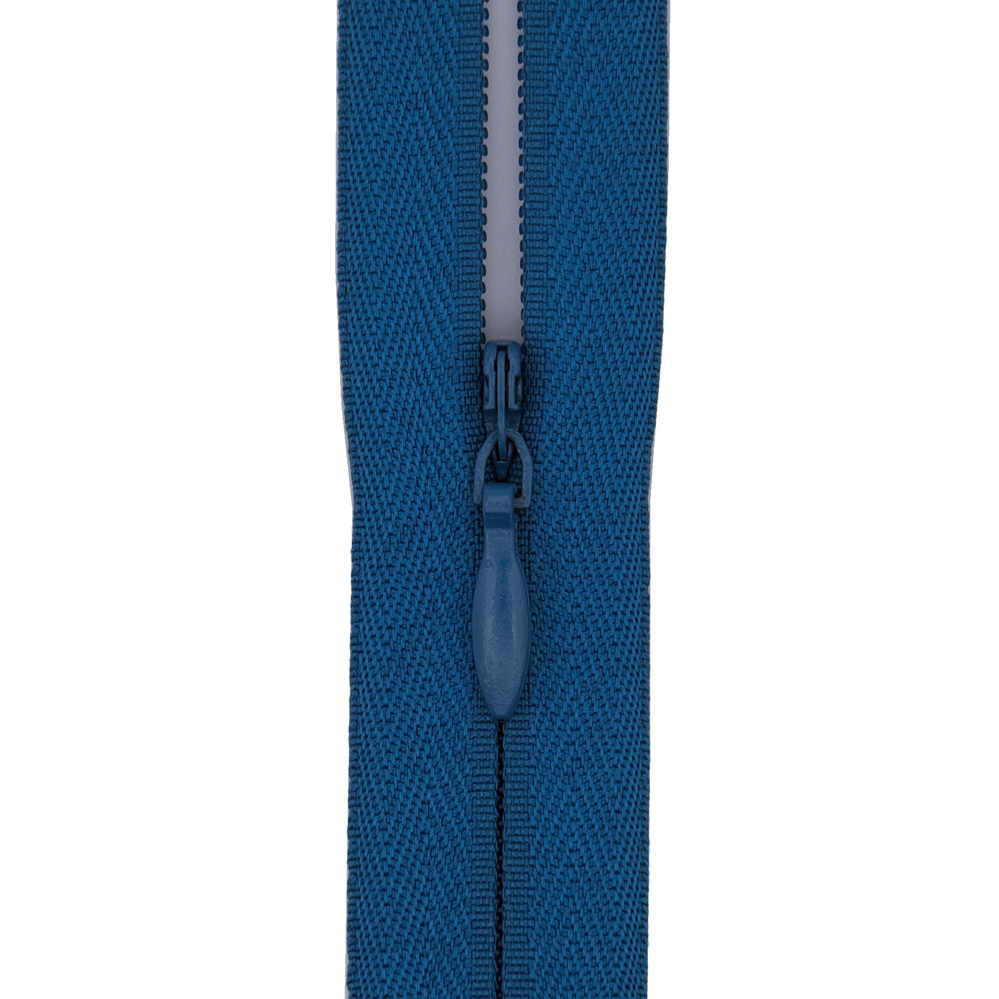 Y-Connection Dark Teal-Blue #3 Invisible Zip 16 Inch (40Cm) – Close-End With Woven Tape For Sofa Cushions, Pillows & Dress Backs - Professional Hidden Nylon Zips For Home Decor & Dressmaking -1 Zip (Dark Teal-Blue)