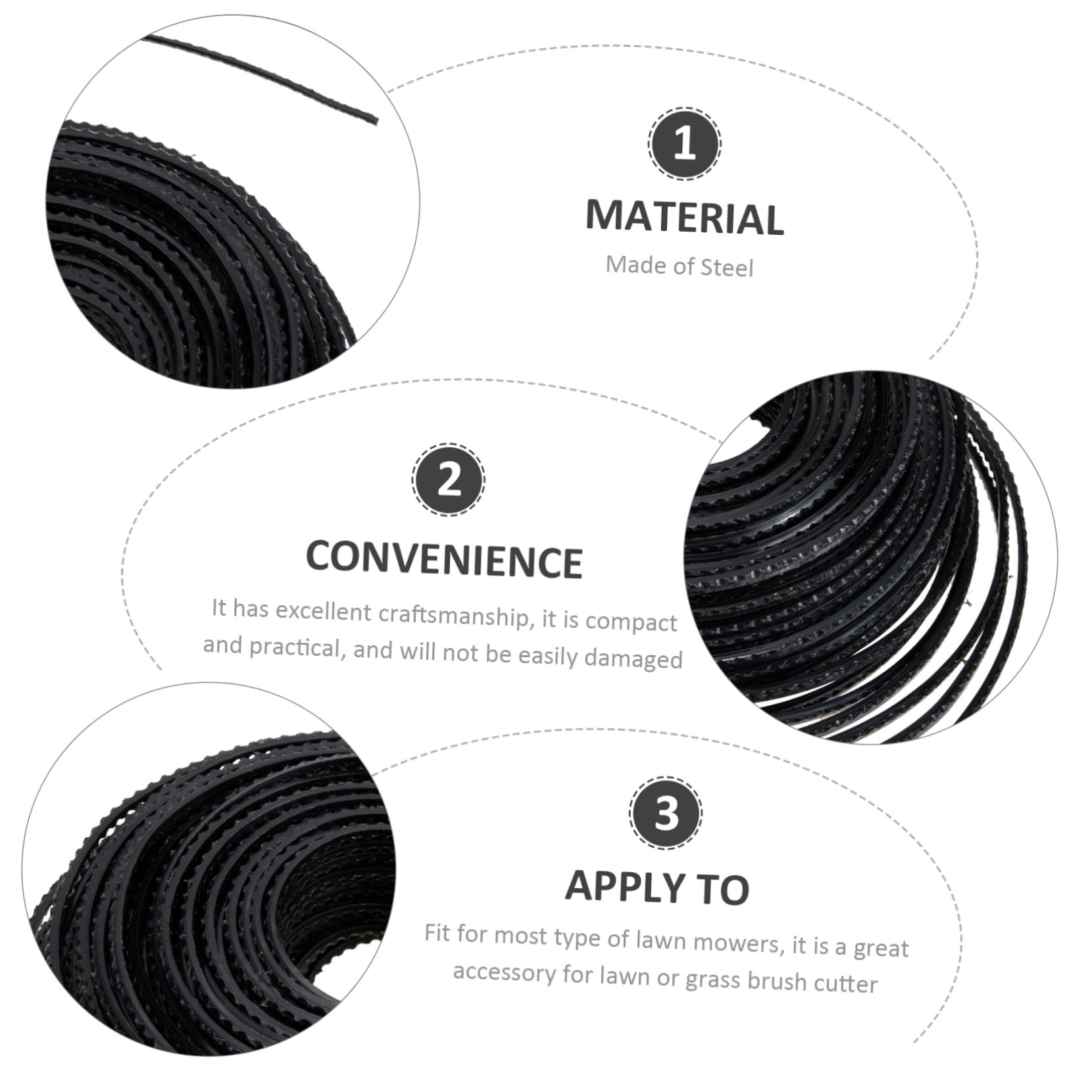 Línea de Recortadora Profesional para Cortacésped Cuerda Resistente para Desbrozadora y Segadora de Hierba Accesorio Compatible para Jardín