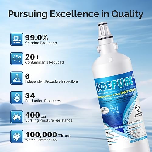 Miniatura 6 de ICEPURE 5231JA2006A - Reemplazo para LG LT600P, KENMORE 990, 5231JA2006B, KENMORECLEAR 46-9990, 5231JA2006A-S, WFC2001, LSC27931ST, LFX25960ST,