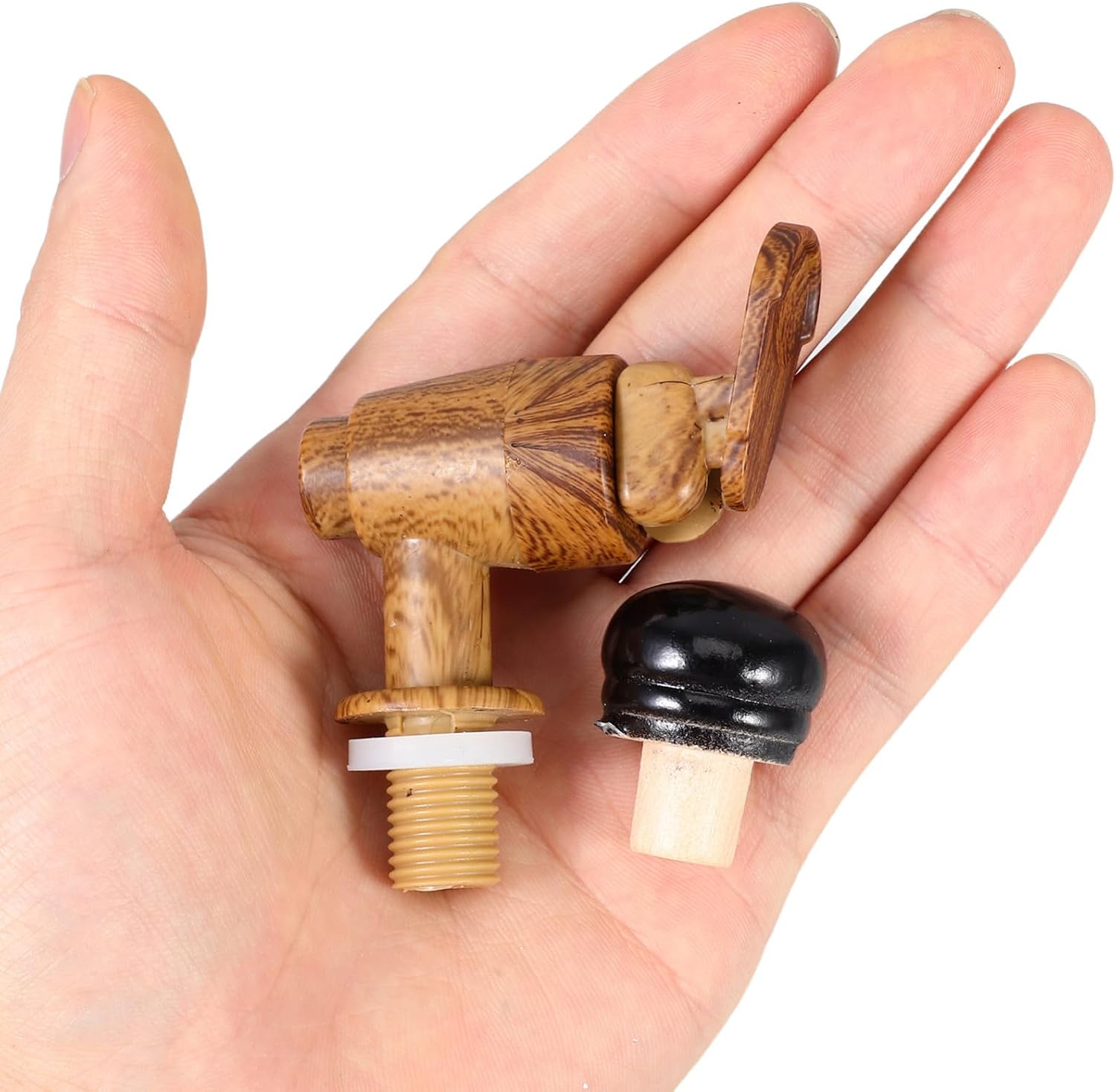 Wine Bucket Faucet and Stopper Replacement Kit, 2 Sets Plastic