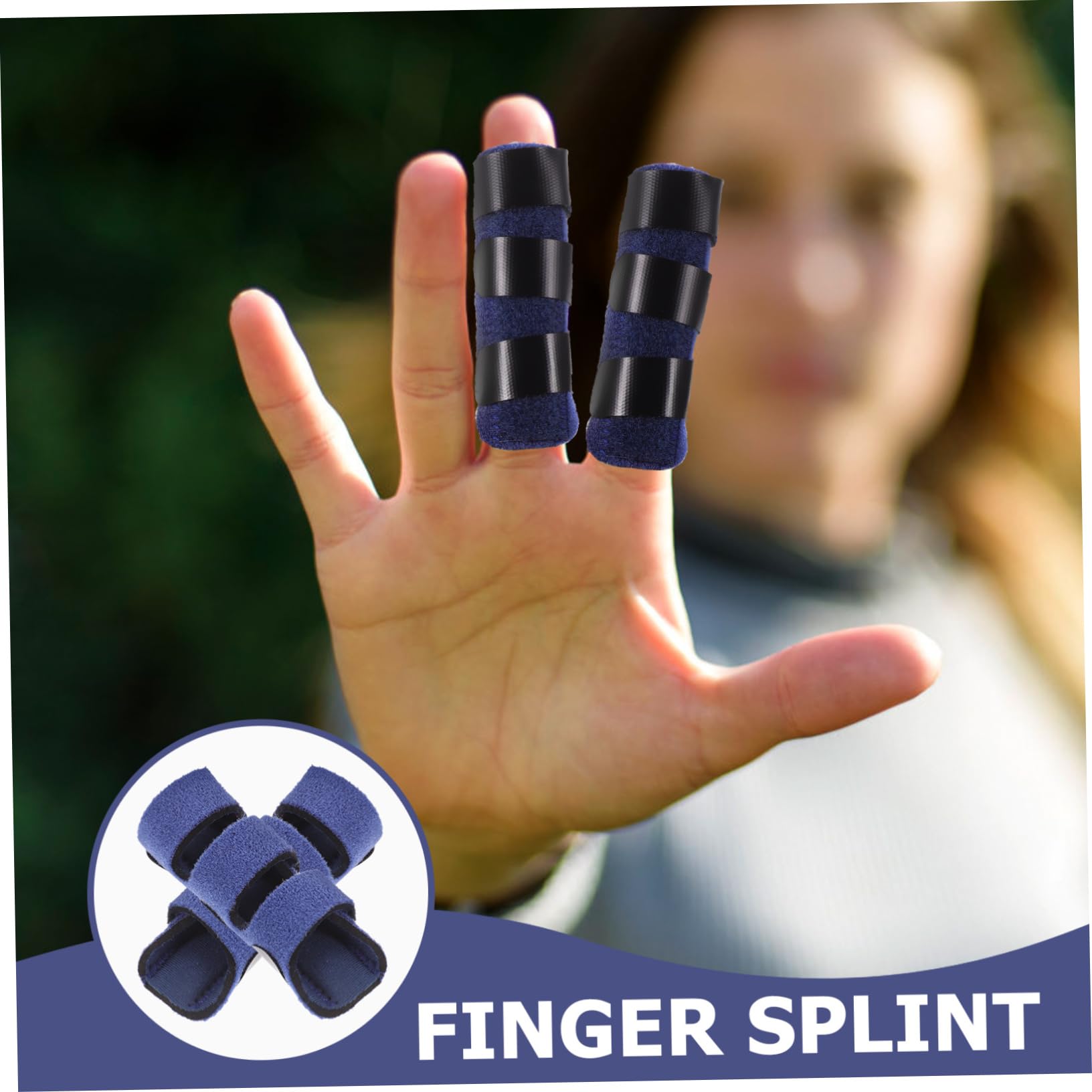 NOLITOY 4 Pcs Night Moisturizing Gloves Fixing Strap Portable Protector Practical Brace Splint Band Elastic Splint Outdoor Brace