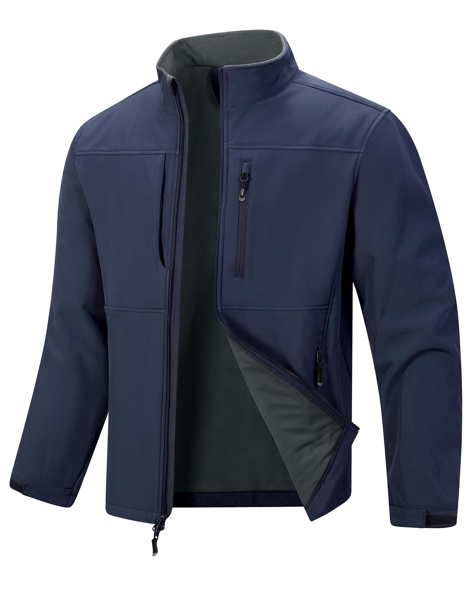 Men's Lightweight Softshell Jacket Fleece Waterproof Windbreaker
