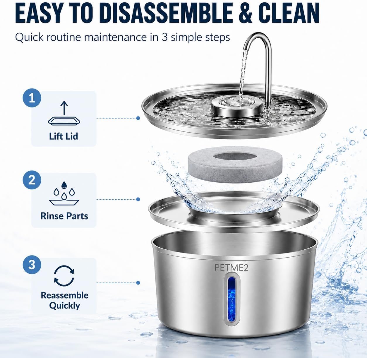 Luxury Smart Pet Water Fountain Image 4