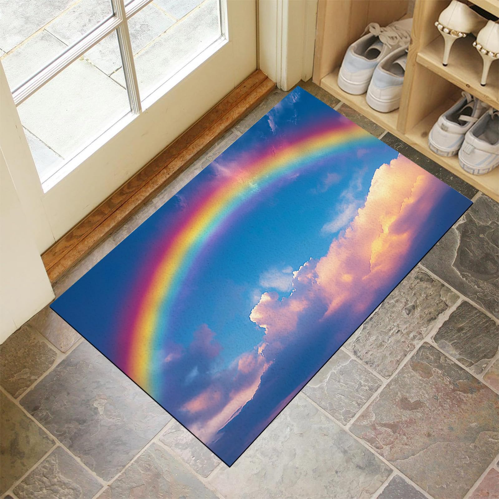 Paillasson extérieur antidérapant 60x90cm absorbant tapis intérieur entrée