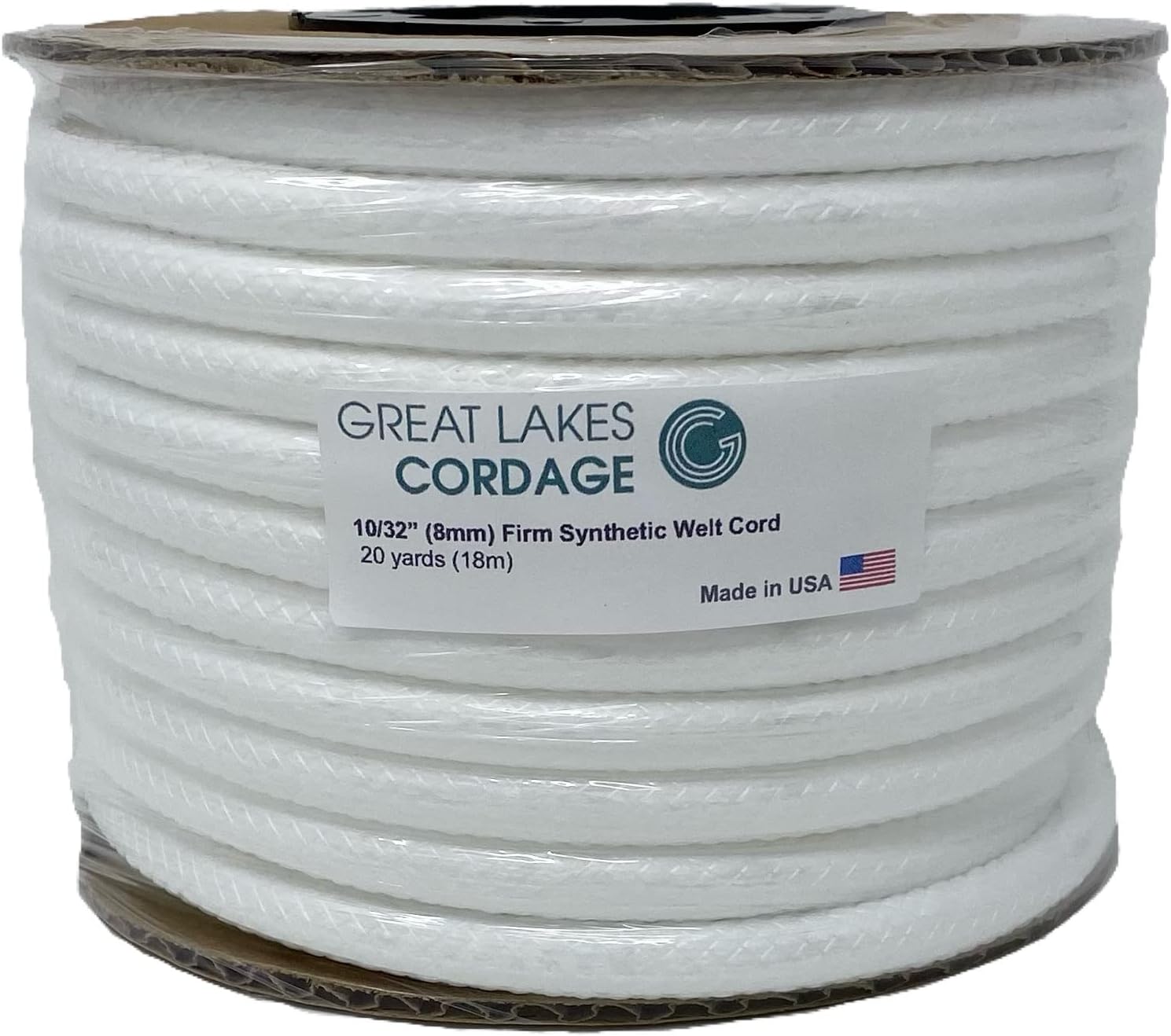 10/32" Firm Synthetic Braided Upholstery Welt Cord, 20 yds
