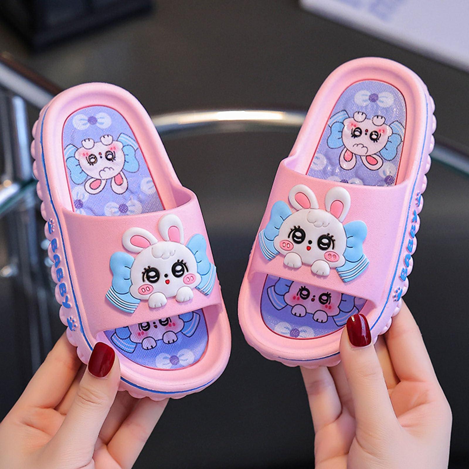 MMRTDJDR Generisch Zapatillas de bebé para niños pequeños, Sandalias Suaves de Verano para Exteriores, Zapatos cómodos y Ligeros para niños y niñas de 3 a 12 años, Zapatillas Transpirables para