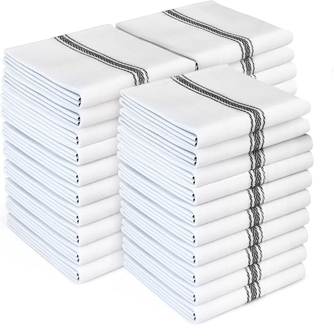 Amazon.com: Zeppoli Classic Dish Towels - 30 Pack - 14" by 25" - 100% ...