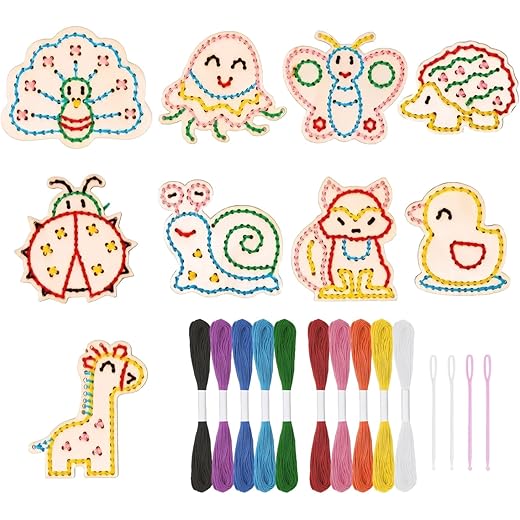 Embroidery Kit for Beginners 9 Pcs