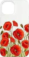 Vista 6 de iPhone XR - Carcasa para iPhone XR con diseño de amapolas rojas