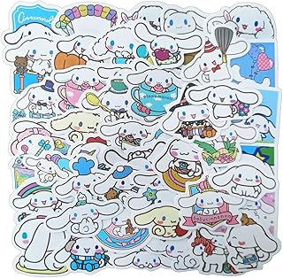 シナモロール ステッカーセット 50枚入り防水デカール シールパック スーツケース ノートパソコン バイク ヘルメットなど適用 (T-14)