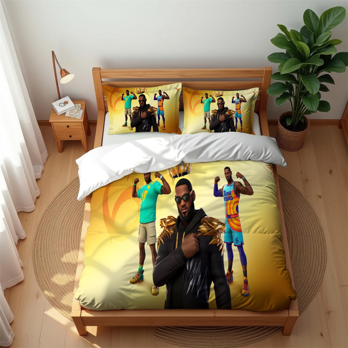 Linge de lit 3 pièces Lebron James 200x200cm Ste-X avec fermeture éclair