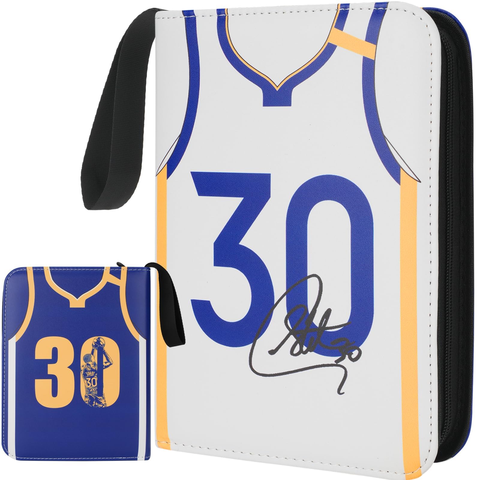 HBK Basketball Card Binder 900 Pockets, PU Leather Collectible Trading Card Albums with 50 Removable Sleeves, 3-Ring Basketball Cards Organizer Book for Kids & Collector — image 1