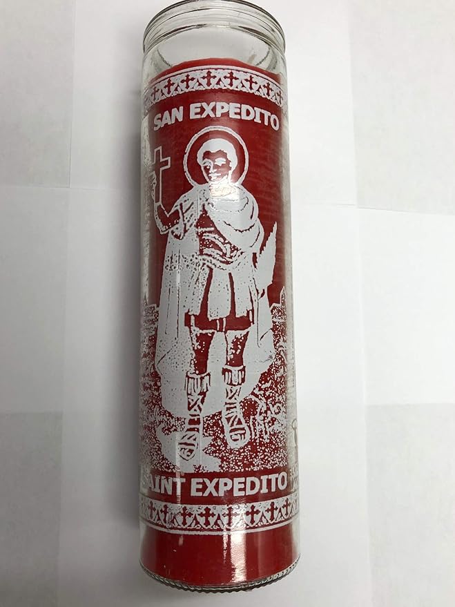 Saint Expedite (San Expedito) 7 Day 1 Color Unscented Red