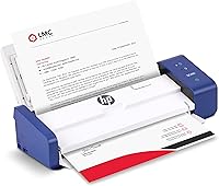 HP PS200 Compact Duplex Mobile Document Scanner with Auto-Feed Tray - 25ppm Portable 2-Sided Scanner for PC/Mac, Home/Office