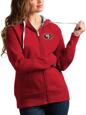 Antigua Womens NFL Victory Full-Zip Hoodie