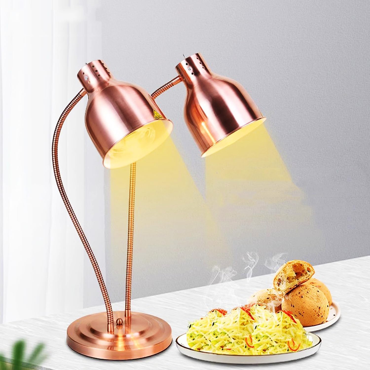 Lampe chauffante portable pour éviter le refroidissement des plats
