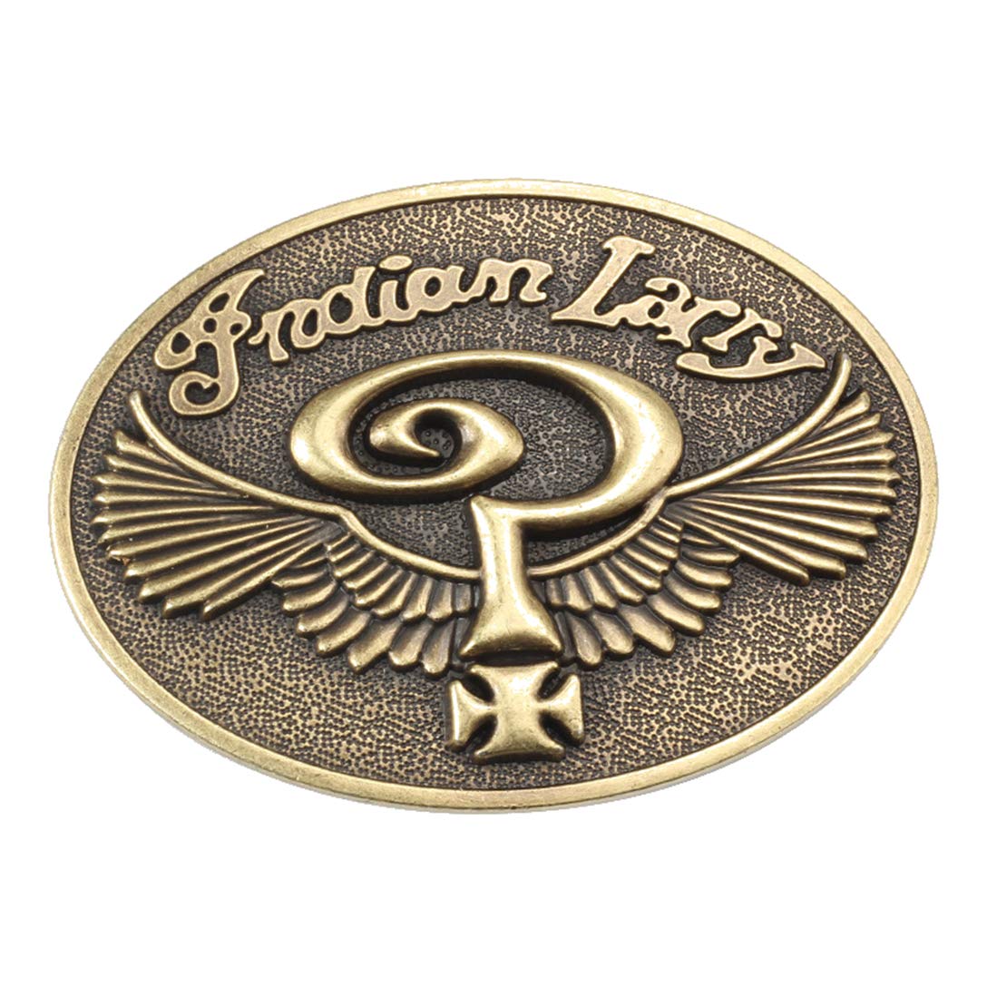 J&C Men's Bronze Indian Larry Belt Buckle Cowboy Native American Motorcycles (Inly-011)