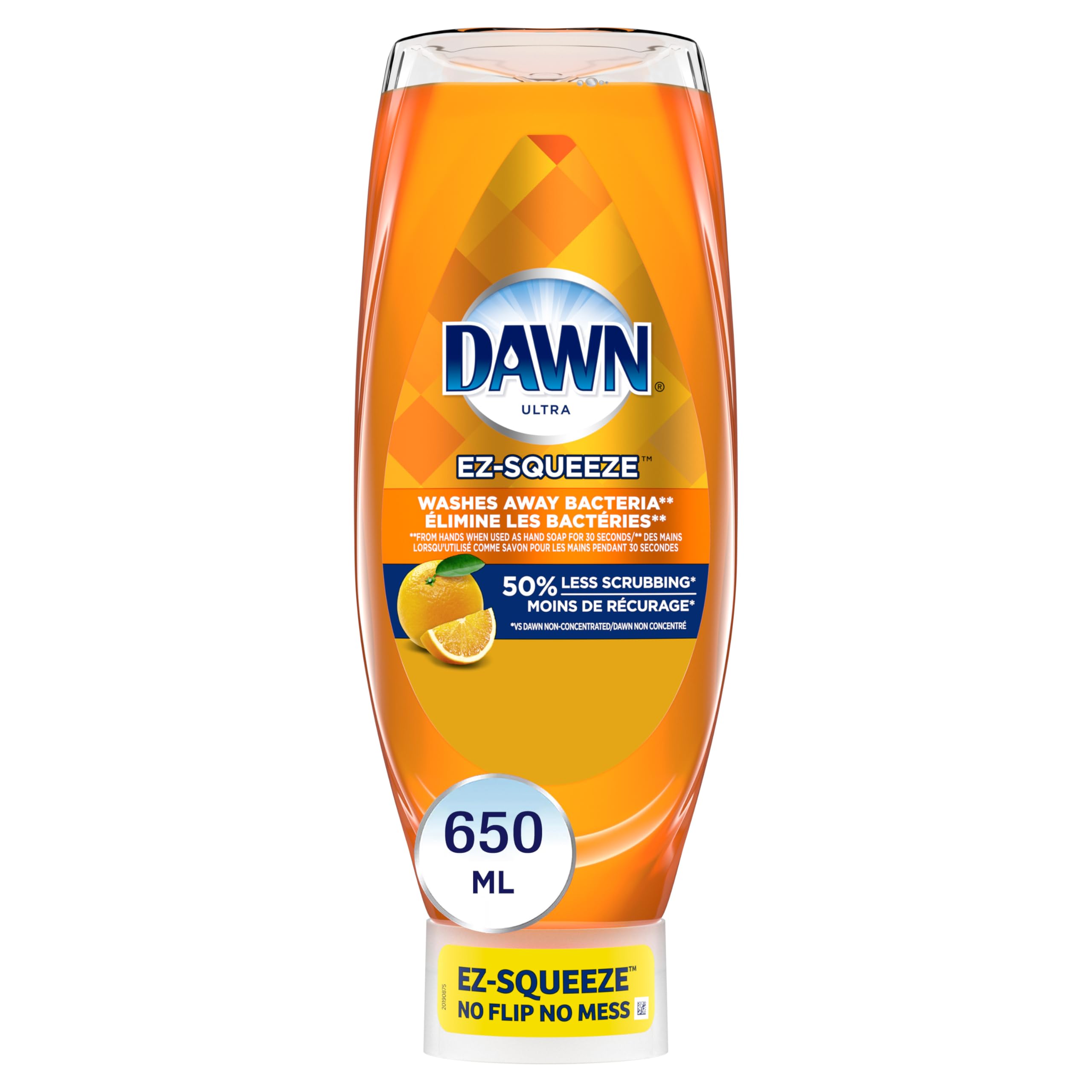 Dawn Ultra Wash Away Bacteria EZ-Squeeze Hand Soap, Orange