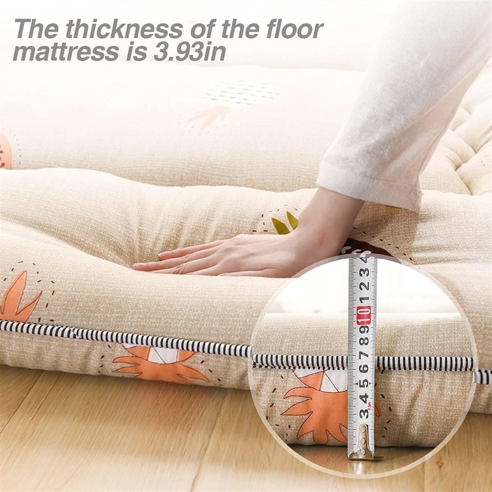 Matelas Souple Pliant de Style Japonais Tatami futon Simple Double Moelleux for dortoir d'étudiants Matelas de Couchage Pliable Enroulable épais antidérapant et Respirant(C,90 * 200cm)