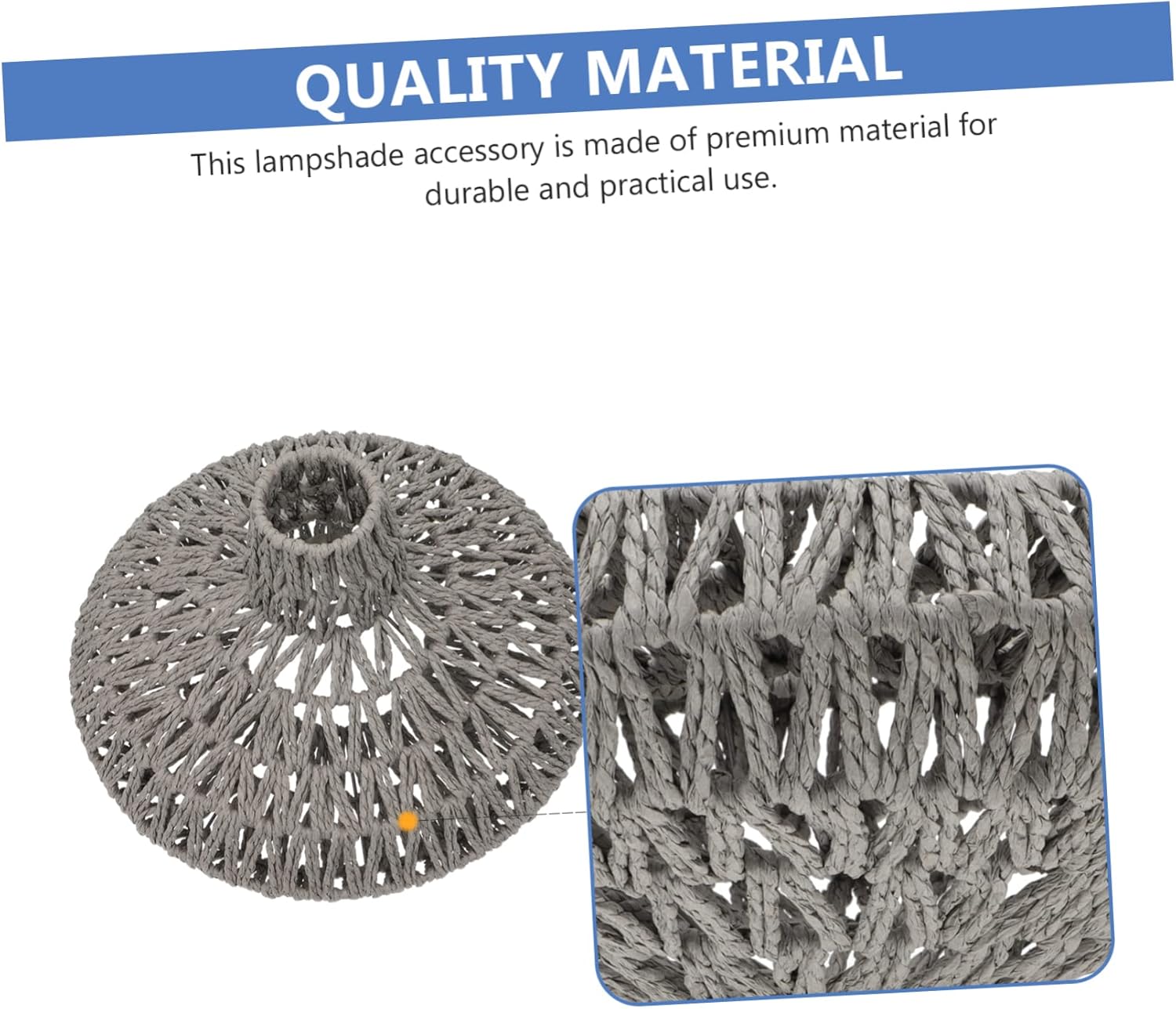 Mipcase 1pc Nordic Style Woven Pendant Lampshade for Dining Room Minimalist Led Light Fixture Easy to Install Decorative Shade for Home and Restaurant Use