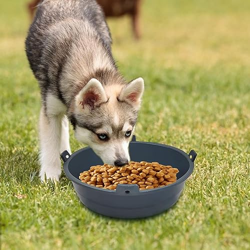 Miniatura 6 de Bandeja de alimentación de tendón de buey de 5 piezas, bandeja de alimentación de tendón de buey duradera de 6 cuartos de galón, cubo de