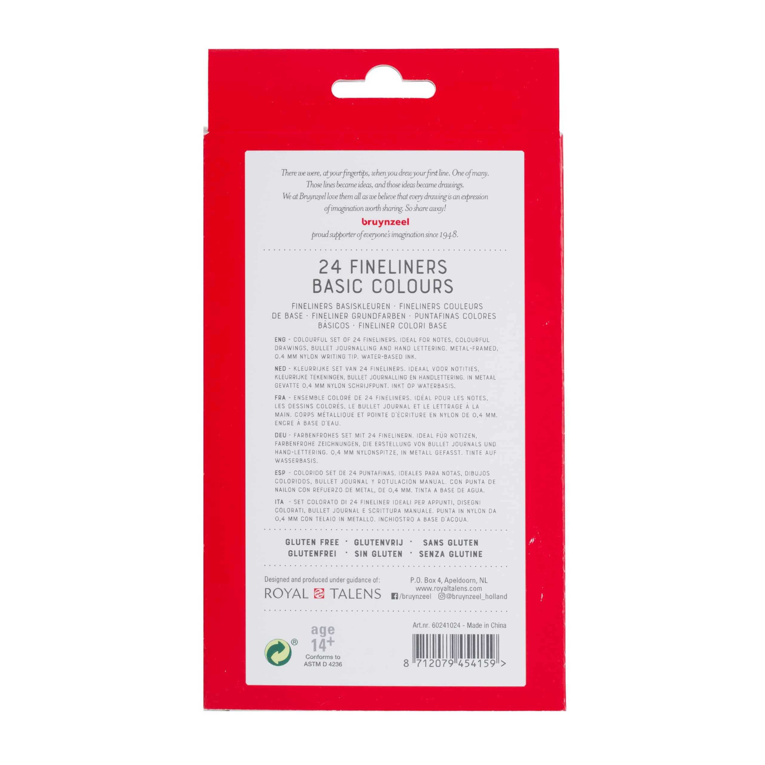 BRUYNZEEL Fineliner Set De 24 Couleurs | Stylos Pour | WhichOne