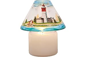 Exquisite Biedermann & Sons Candle Shade: A Luminous Seashore Masterpiece