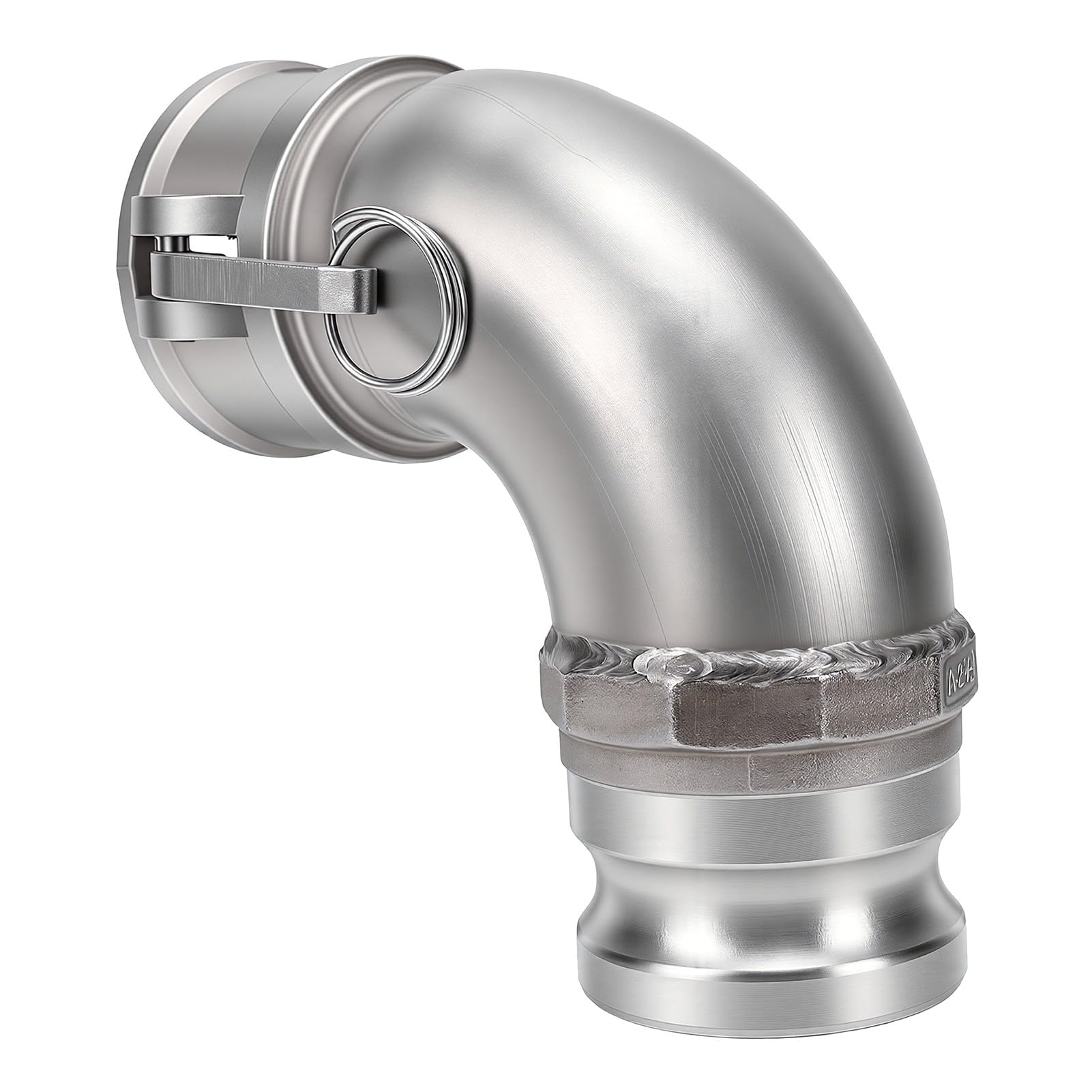 Annadue Adaptador de Manguera Camlock de 2 Pulgadas, Codo de 90 Grados, Adaptador de Manguera DA, Rosca Hembra y Macho de 2 Pulgadas, Latón, Aleación de Aluminio, Acero Inoxidable, Transferencia de de