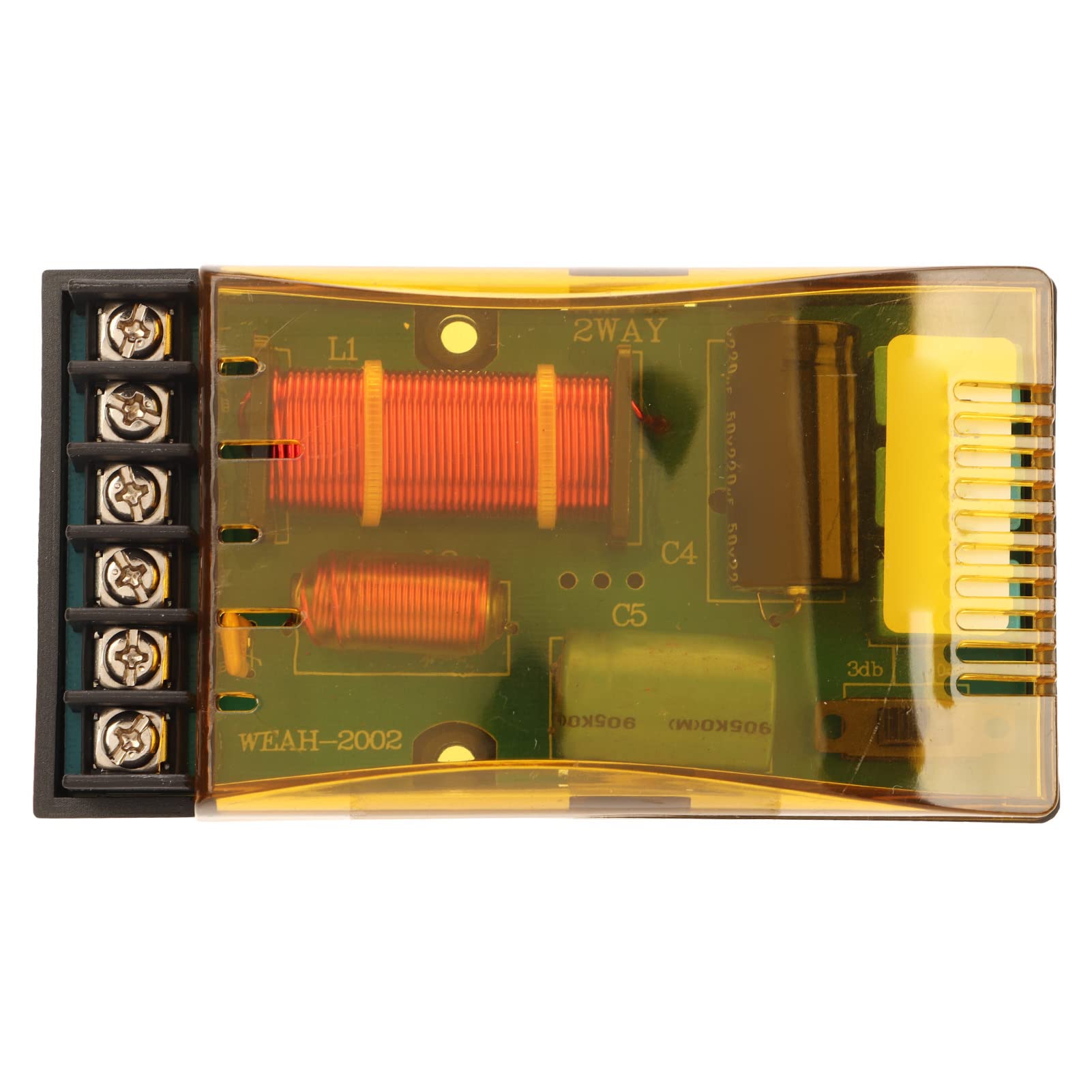 Divisore Frequenza Altoparlante Auto 2 Vie - Crossover Per Audio, Protezione Sovracorrente, 2 Pezzi - Foto 7