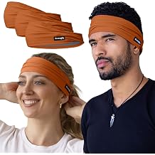 Sweatband for Men and Women - Unisex Non Slip Headband that Wicks Moisture and Eliminates Excess Sweat - Durable & Long-Lasting - Running, Sports, Gym