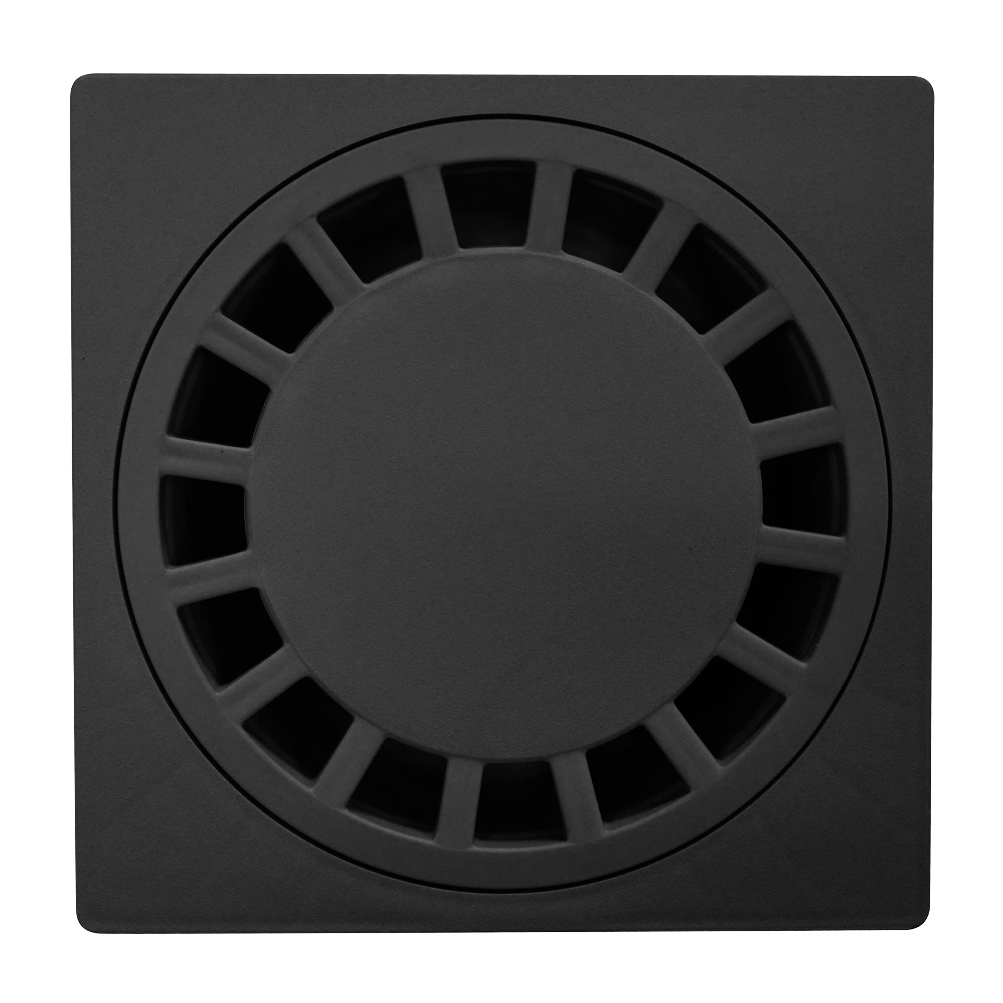 Jardibric – Sifón de patio 200x200 mm negro – Mirada Evacuación Agua Exterior Polipropileno