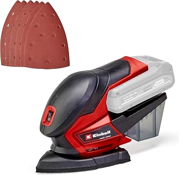 Einhell Akku-Multischleifer TE-OS 18/150 Li-Solo Power X-Change (18 V, Li-Ion, 24 000 min-1, 1.6 mm Schwingkreis, Staubfangbox, Staubabsaugadapter, ohne Akku und Ladegerät)