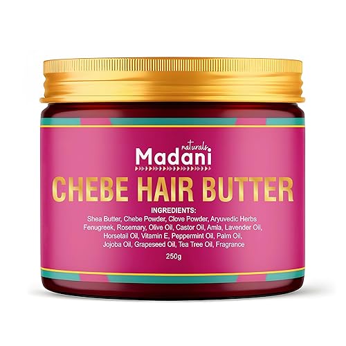 Madani Chebe - Mantequilla capilar para el crecimiento extremo del cabello, tratamiento de adelgazamiento del cabello, mantequilla vegana para el