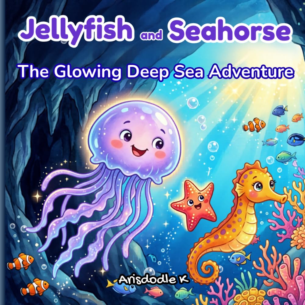 Jellyfish and Seahorse: The Glowing Deep Sea Adventure: A Children's Sea Story About Friendship, Kindness, Helping Others, and Teamwork (Jellyfish and Seahorse Adventures)