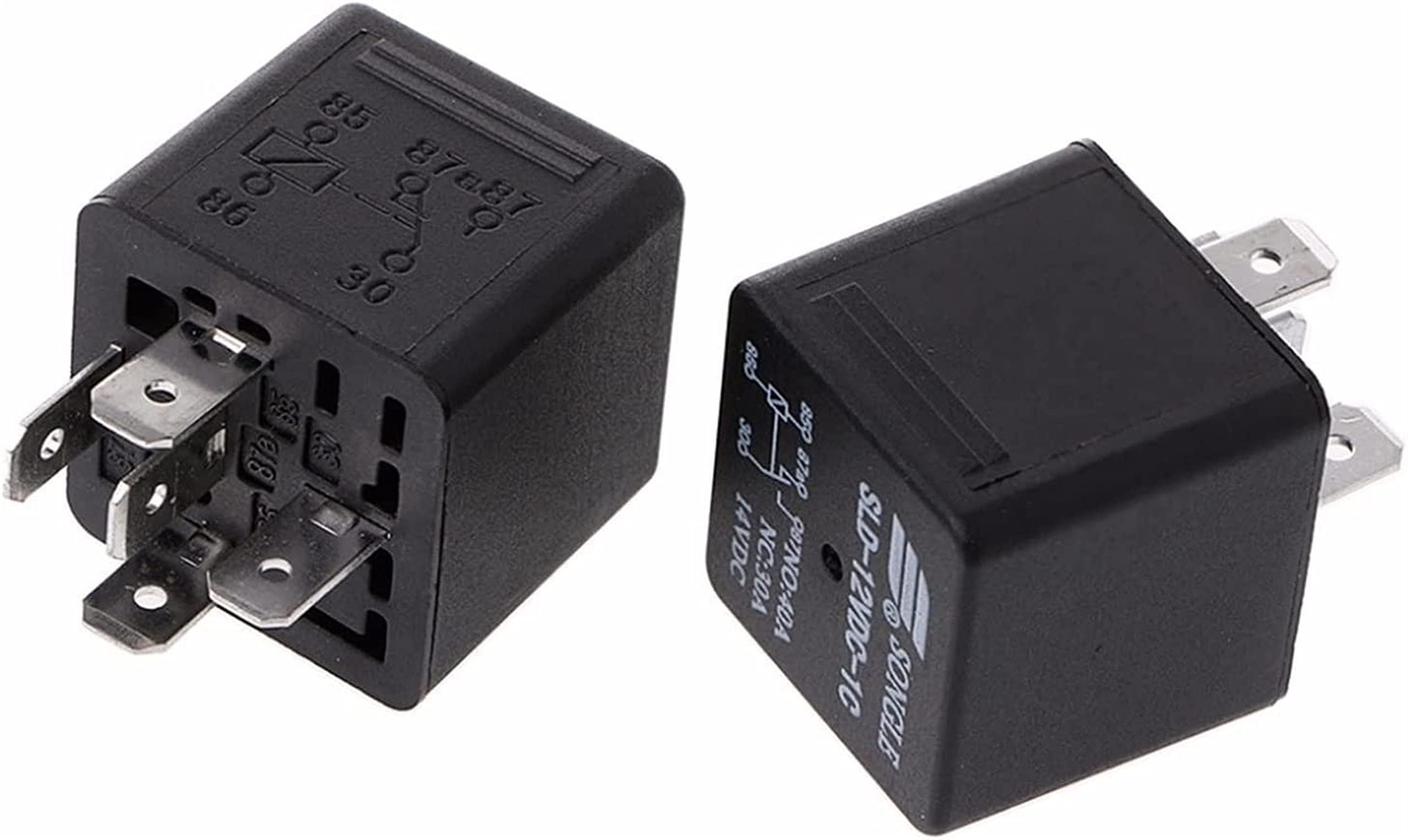 AQHYEBNSR Relay 2Pcs/Set SLDH-12VDC-1C 1.6W High Power NO 80A NC 60A 5pin Automotive