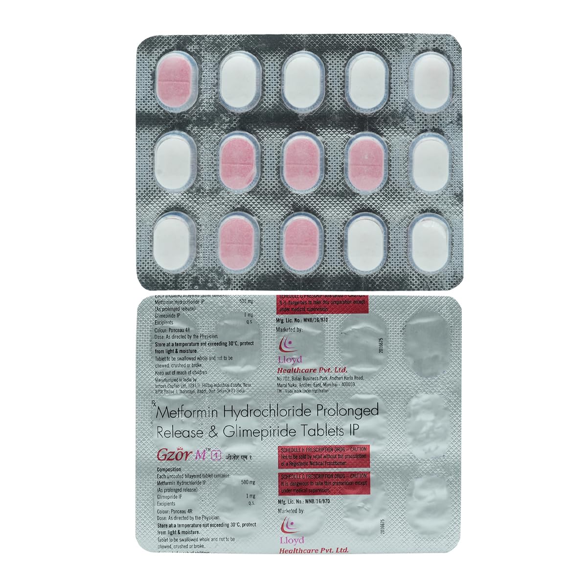 Gzor M 1 - Strip of 15 Tablets