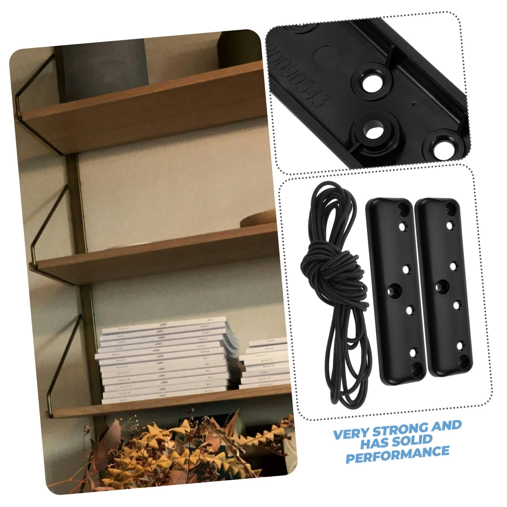 Alipis 5 Piezas Valla del gabinete de Pared Red de Equipaje de Coche Redes de Carga automotriz Red de Carga para Furgoneta Red de Carga para SUV Accesorios de vehículos el plastico Negro