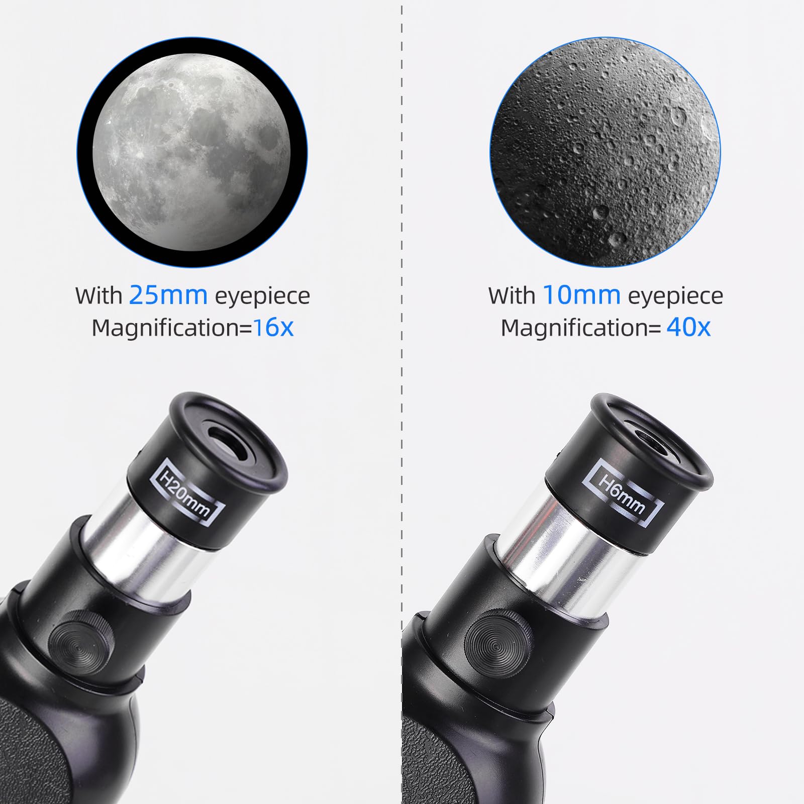 Télescope pour Enfants et Adultes Débutants - Télescope Réfracteur avec Ouverture pour l'Observation des Étoiles avec Trépied Réglable et Adaptateur Téléphone - Cadeau Parfait pour l'Astronomie pour