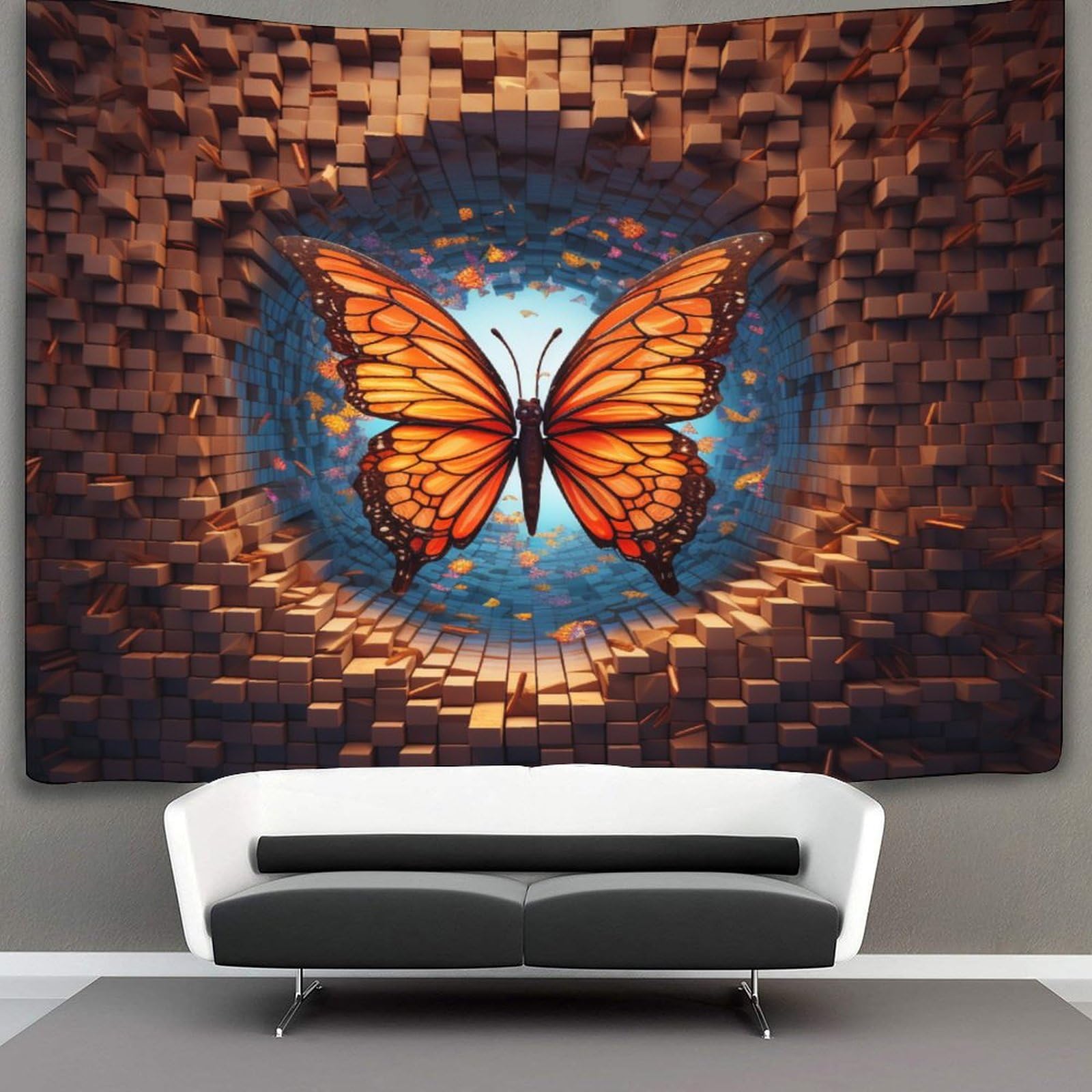 kaiyun Tapestry Butterfly Wall Hanging Tapestries for Bedroom Living Room Apartment Dorm Decorations Wall Art Decor 180cmx230cm