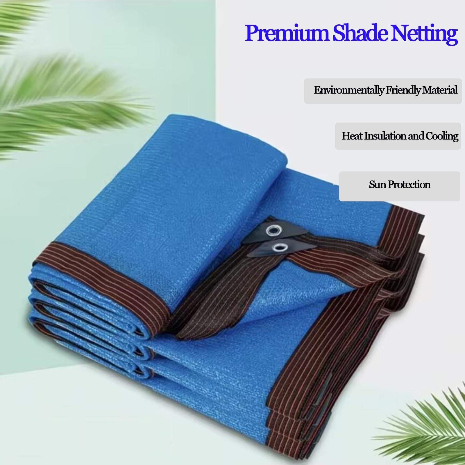 Tela azul Sune con 80 % de protección UV, malla resistente al desgarro para patios traseros de Dec Peras, perreras y campamentos (4 x 4 m)