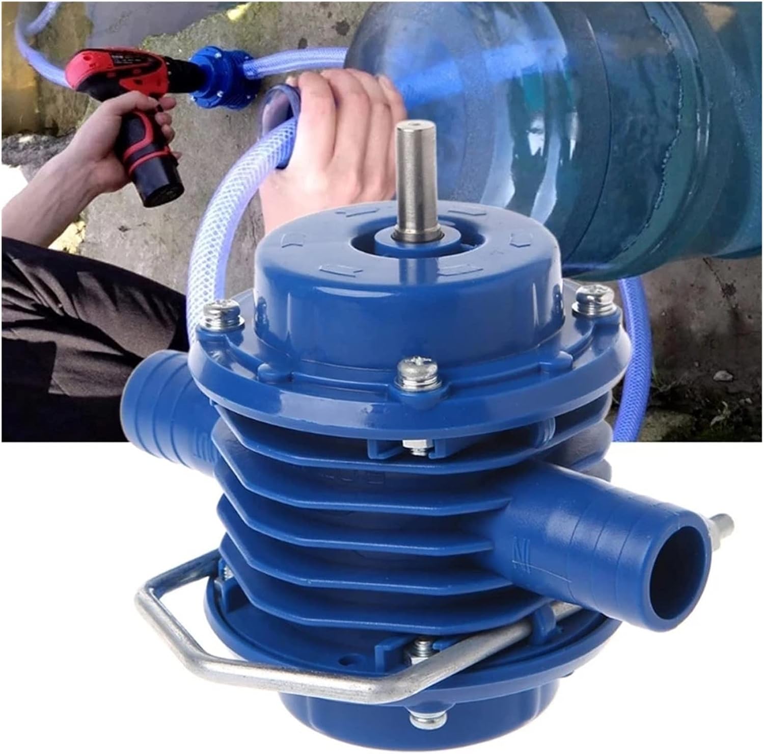 Mini Submersible Portable Electric Water Pump Water Pump Home Mini Heavy Duty Self-priming Hand Electric Drill Household Garden Centrifugal