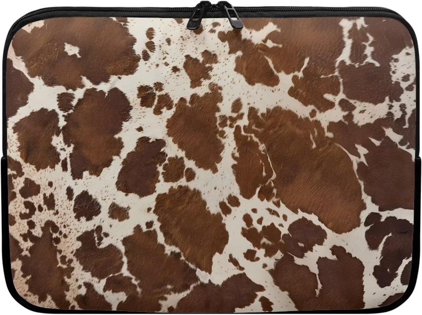Funda para laptop 10-17 pulgadas, estampado vaca marrón - Suhoaziia