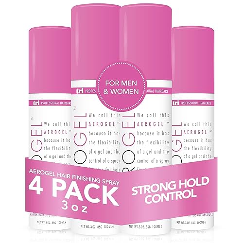 Miniatura 44 de TRIDESIGN Aerogel - Spray de acabado de cabello de fijación fuerte para dar volumen y control, peinado flexible para todo tipo de cabello,
