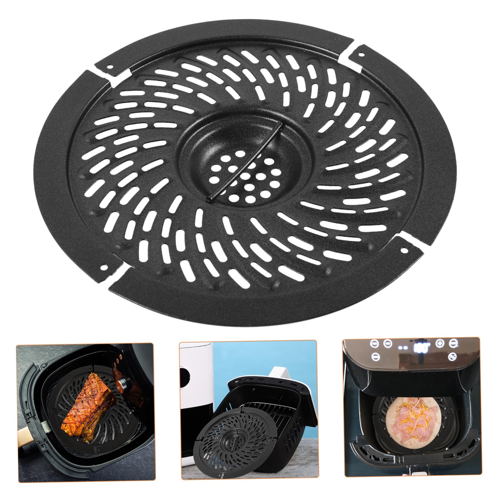 Balacoo Air Fryer Replacement Grill Pan Non Stick Cooking Tray for Air Fryer Accessories Durable Design for Even Heating Easy to Clean Essential for Air Frying Enthusiasts