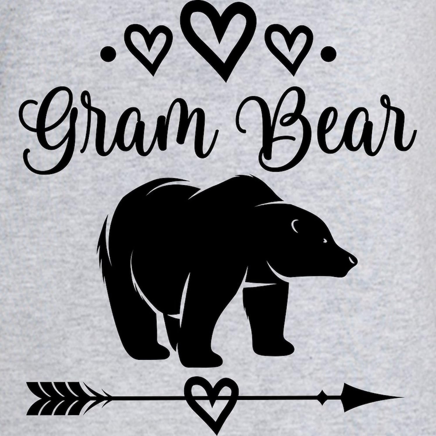 CafePress Gram Bear Grandma Gift T Shirt Women's Nightshirt, Soft Long Pajama Shirt, Cotton PJs